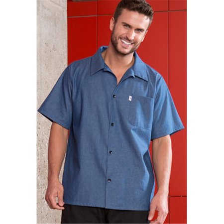 VTEX 100 Percent Cotton Denim Utility Shirt, 6X Large VT598886